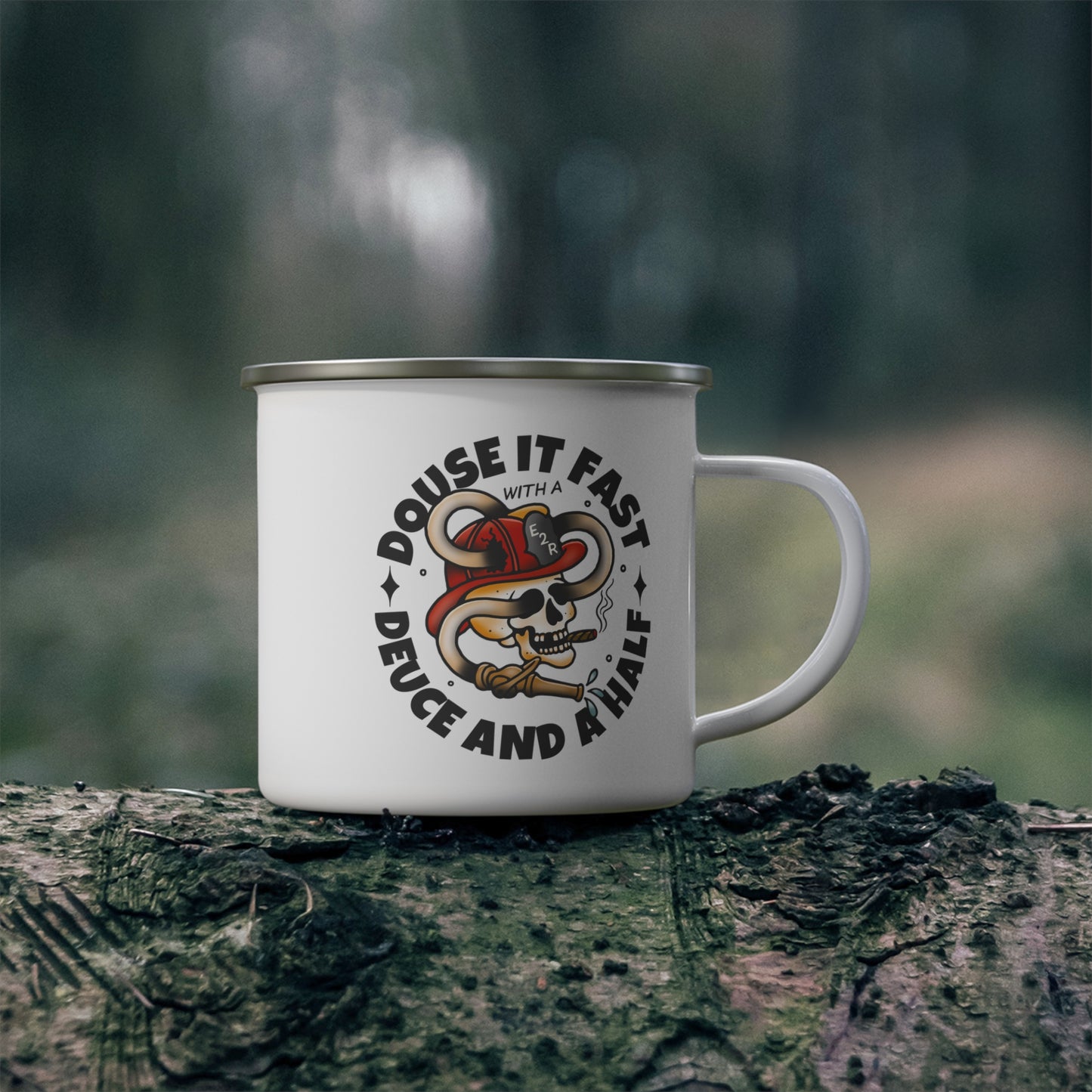 Deuce and a Half Enamel Camping Mug