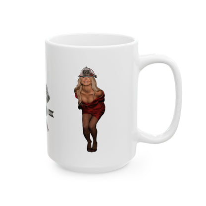 Red Dress Ceramic Mug, (11oz, 15oz)