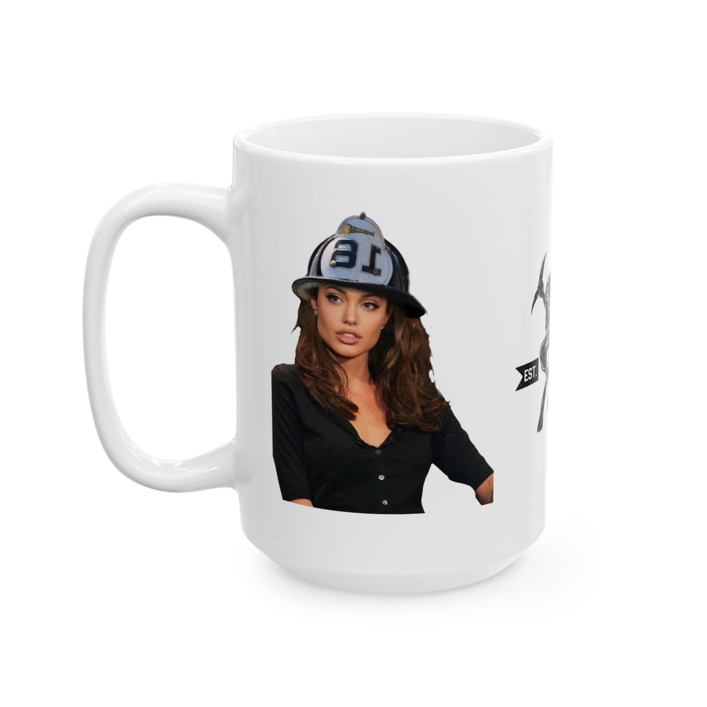 Angelina Jolie Ceramic Mug, (11oz, 15oz)