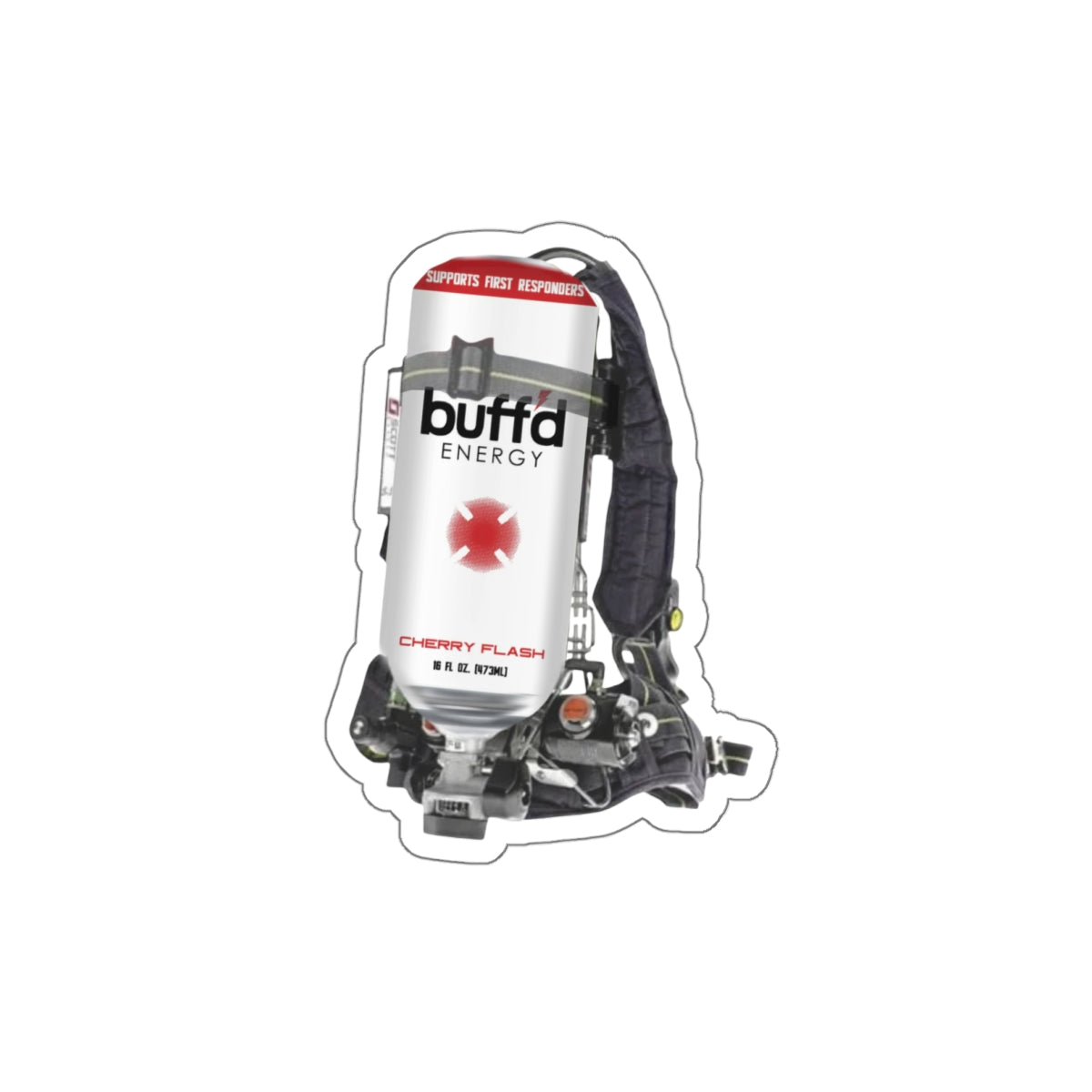 buff'd Cherry Flash Scott Pack Sticker