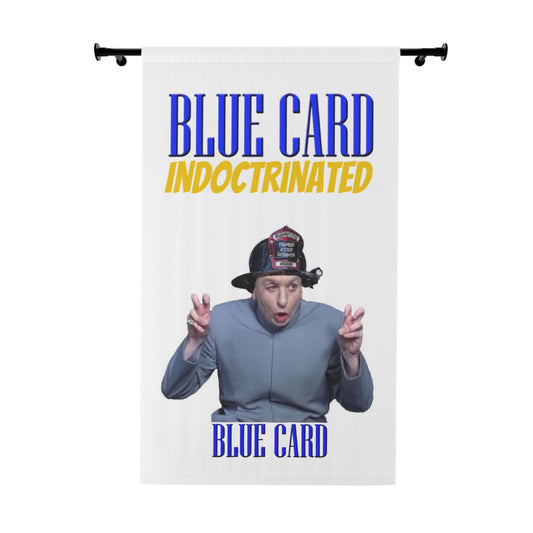 Blue Card Curtain (1 Piece)