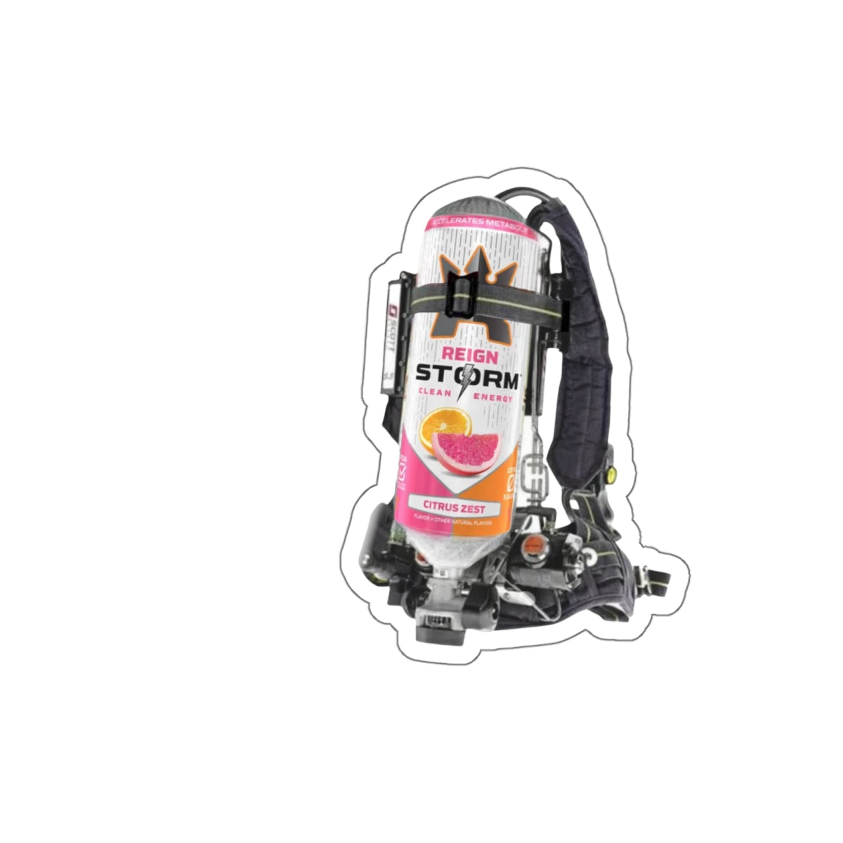 Reign Citrus Zest Scott Wire Die-Cut Stickers