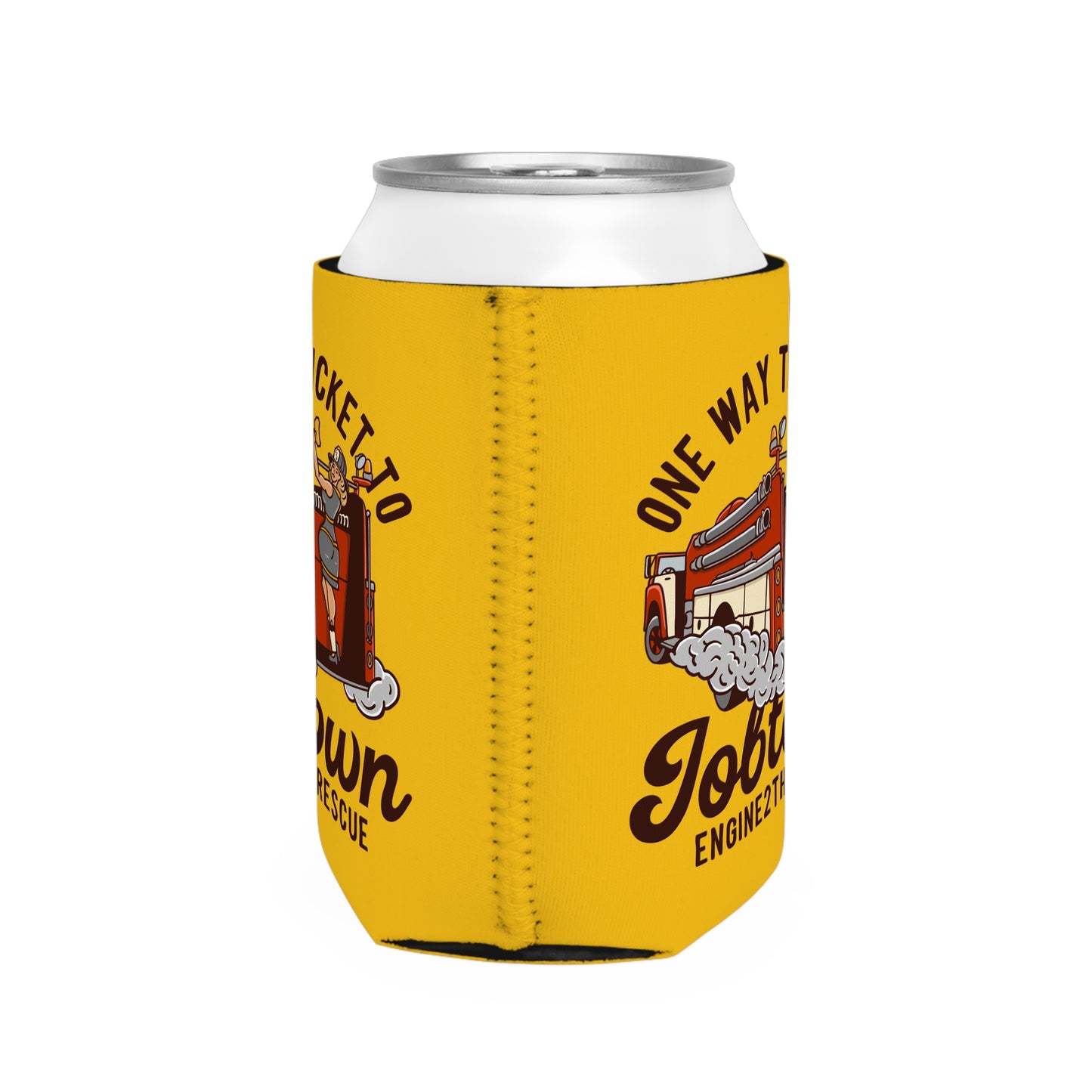 One Way Ticket To Job Town Can Cooler Sleeve