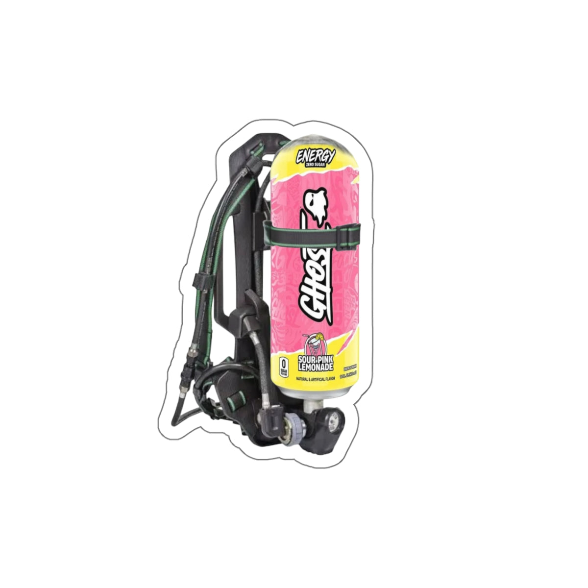 Ghost Sour Pink Lemonade MSA Pack Sticker