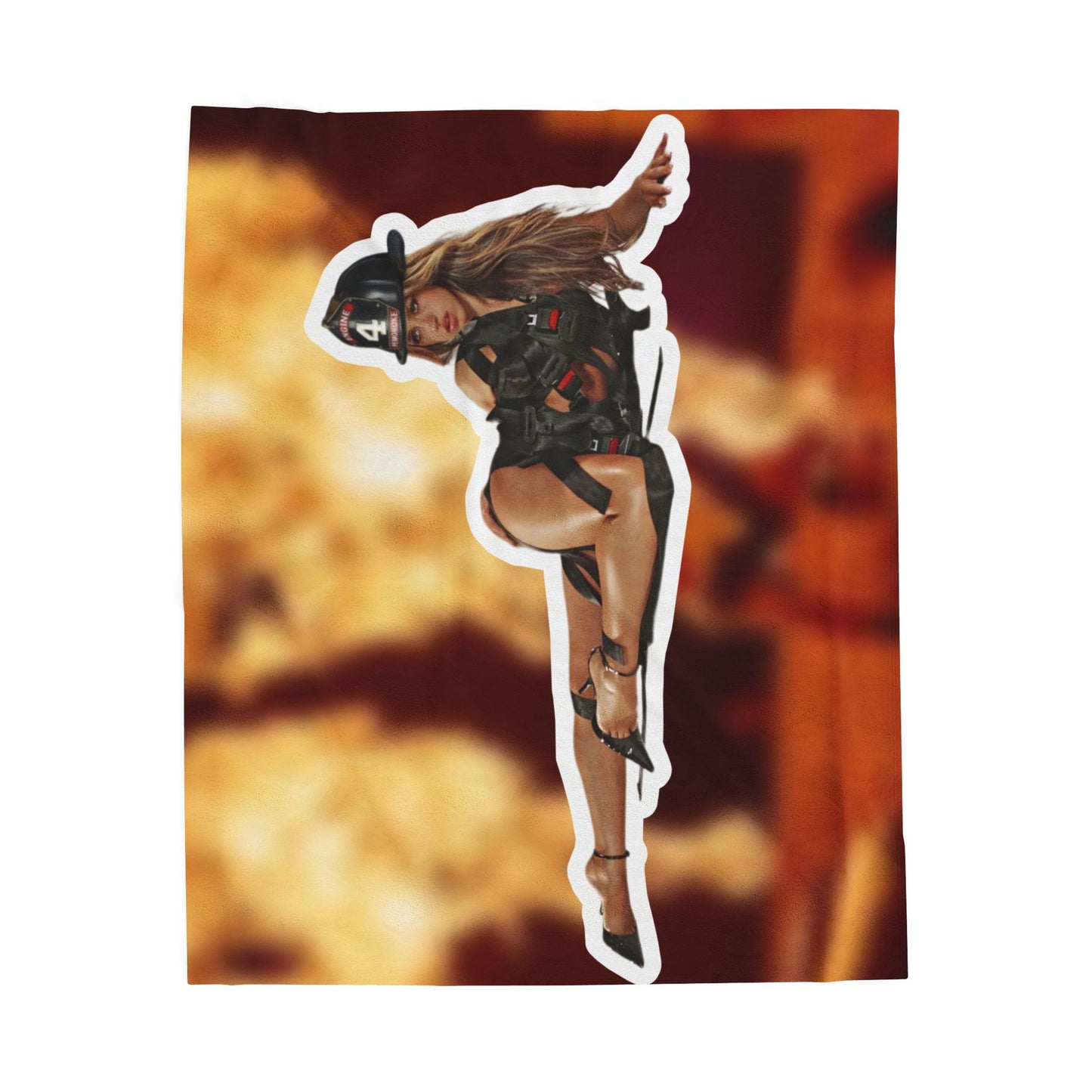 Tate fire Velveteen Plush Blanket