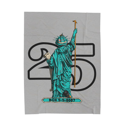 Lady Liberty 9/11 Velveteen Plush Blanket