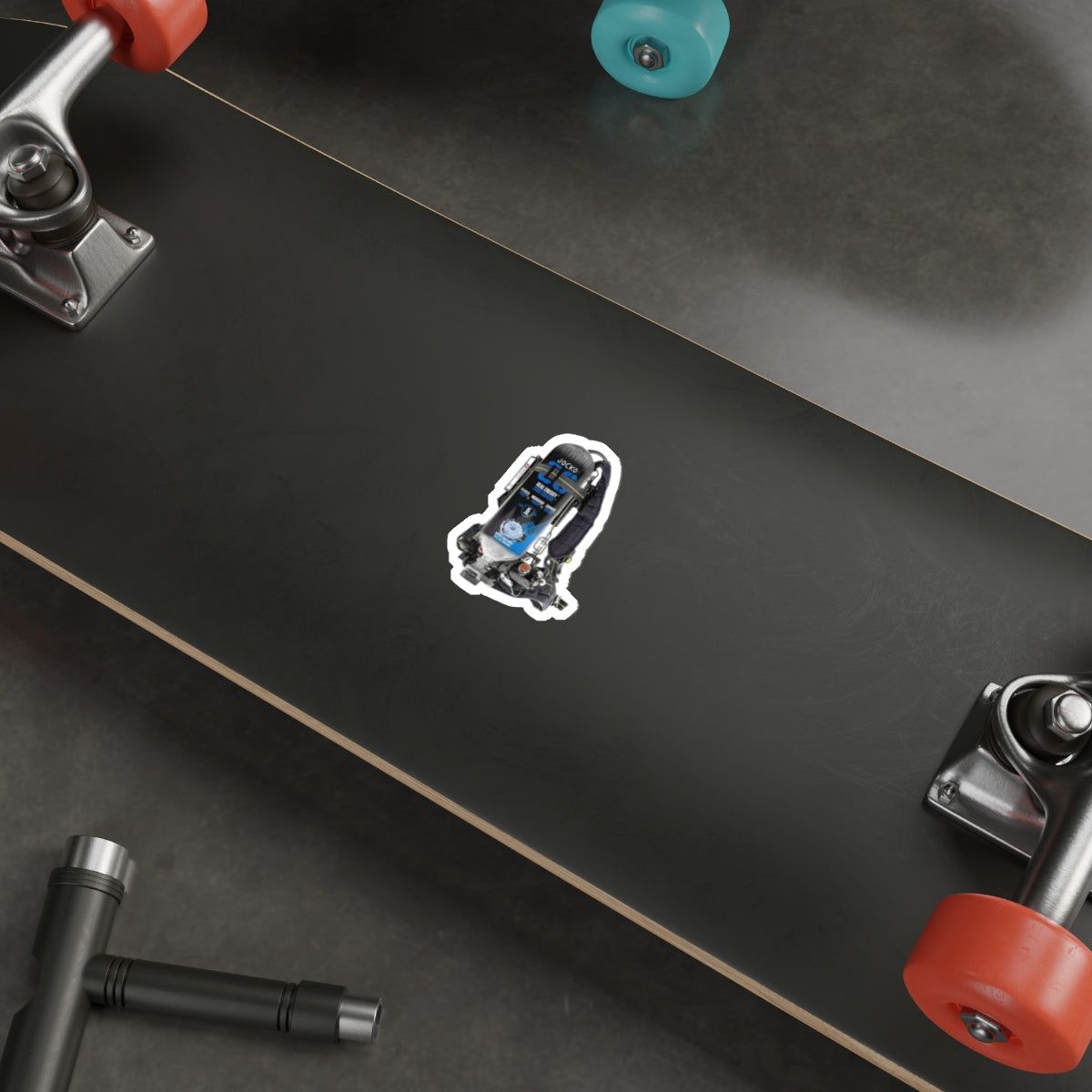 Blue Raspberry Jocko Scott Wire  Sticker