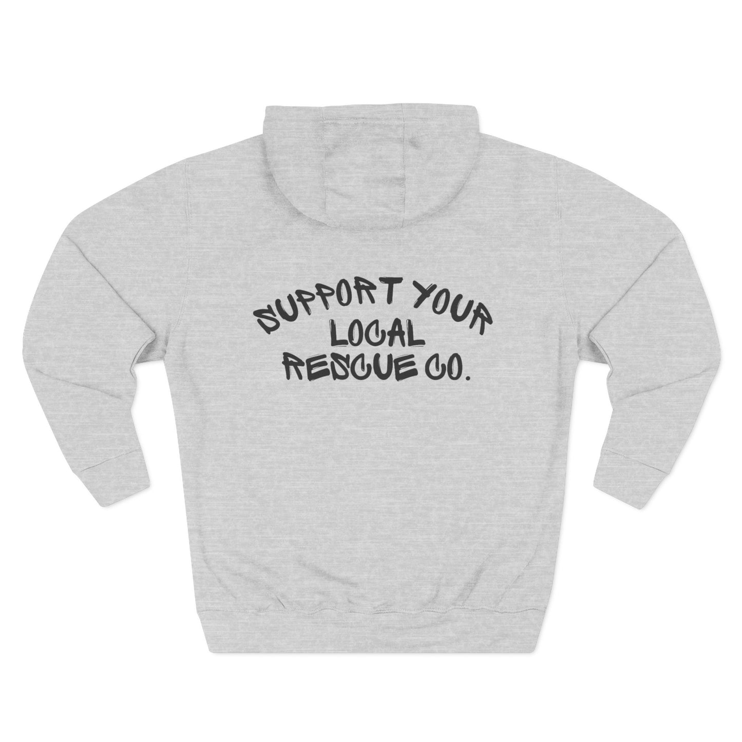 Rescue Co. Three-Panel Fleece Hoodie