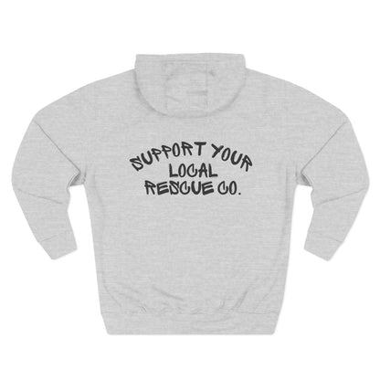 Rescue Co. Three-Panel Fleece Hoodie