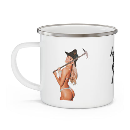 Ms. Dunne Enamel Camping Mug