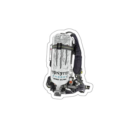 White Monster Scott Wire Die-Cut Stickers