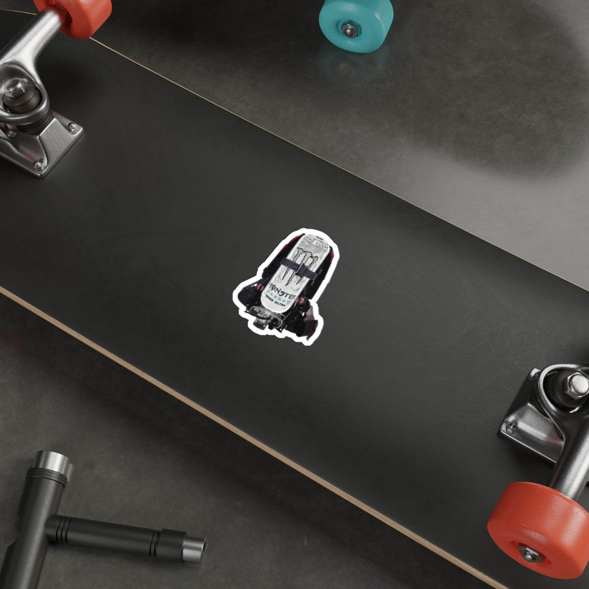 White Monster Scott X3 Die-Cut Stickers