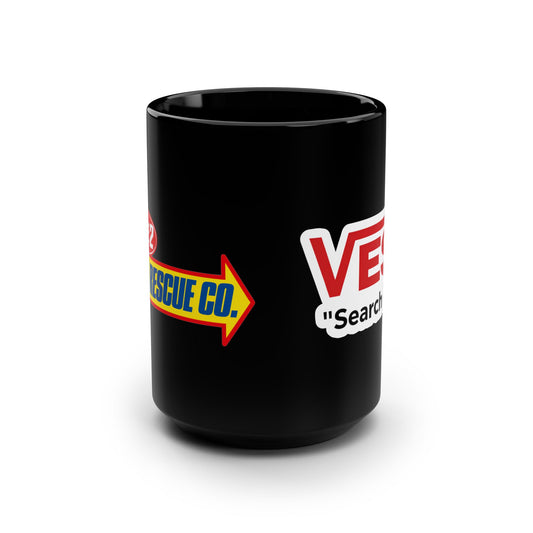 E2R warped search it Black Mug, 15oz