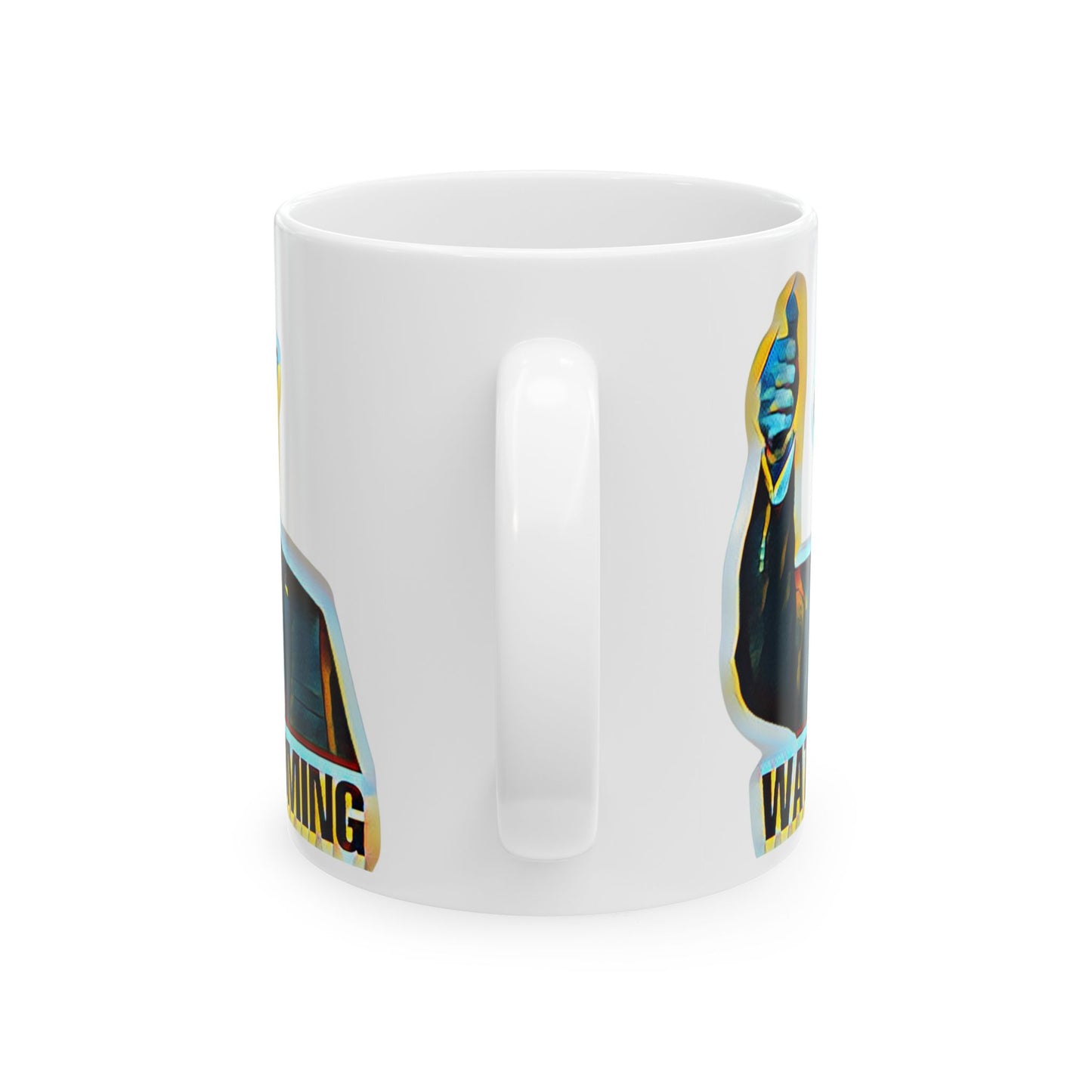 Water Coming Ceramic Mug, (11oz, 15oz)
