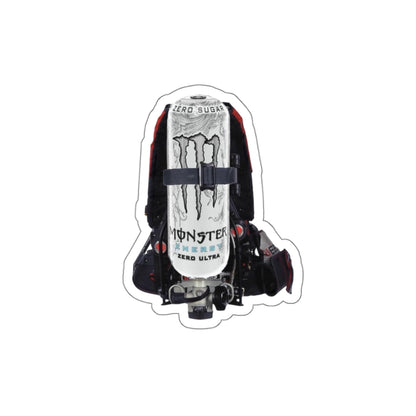 White Monster Scott X3 Die-Cut Stickers
