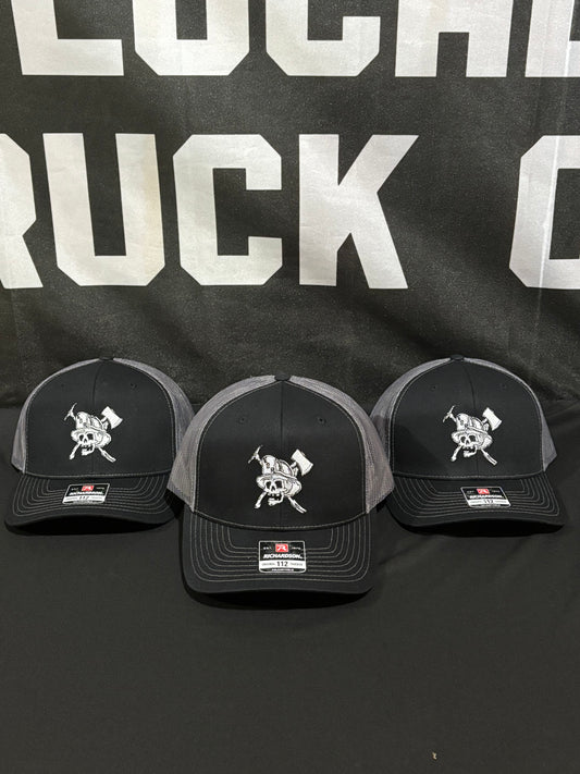 Skull logo black and gray R112