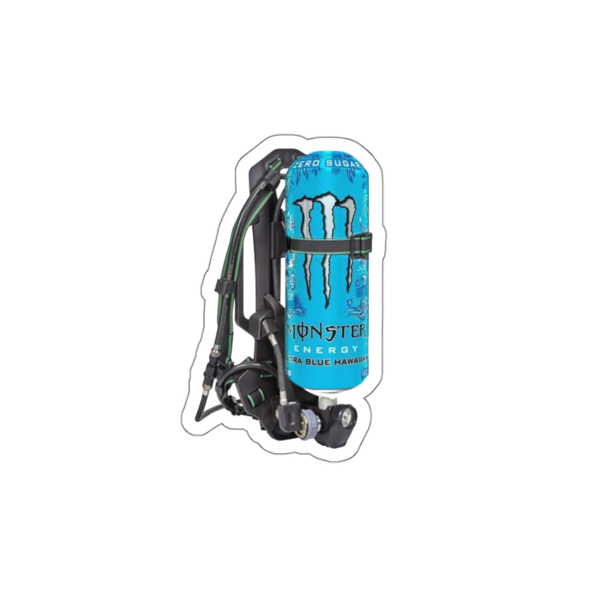 Monster blue Hawaiian MSA pack Sticker