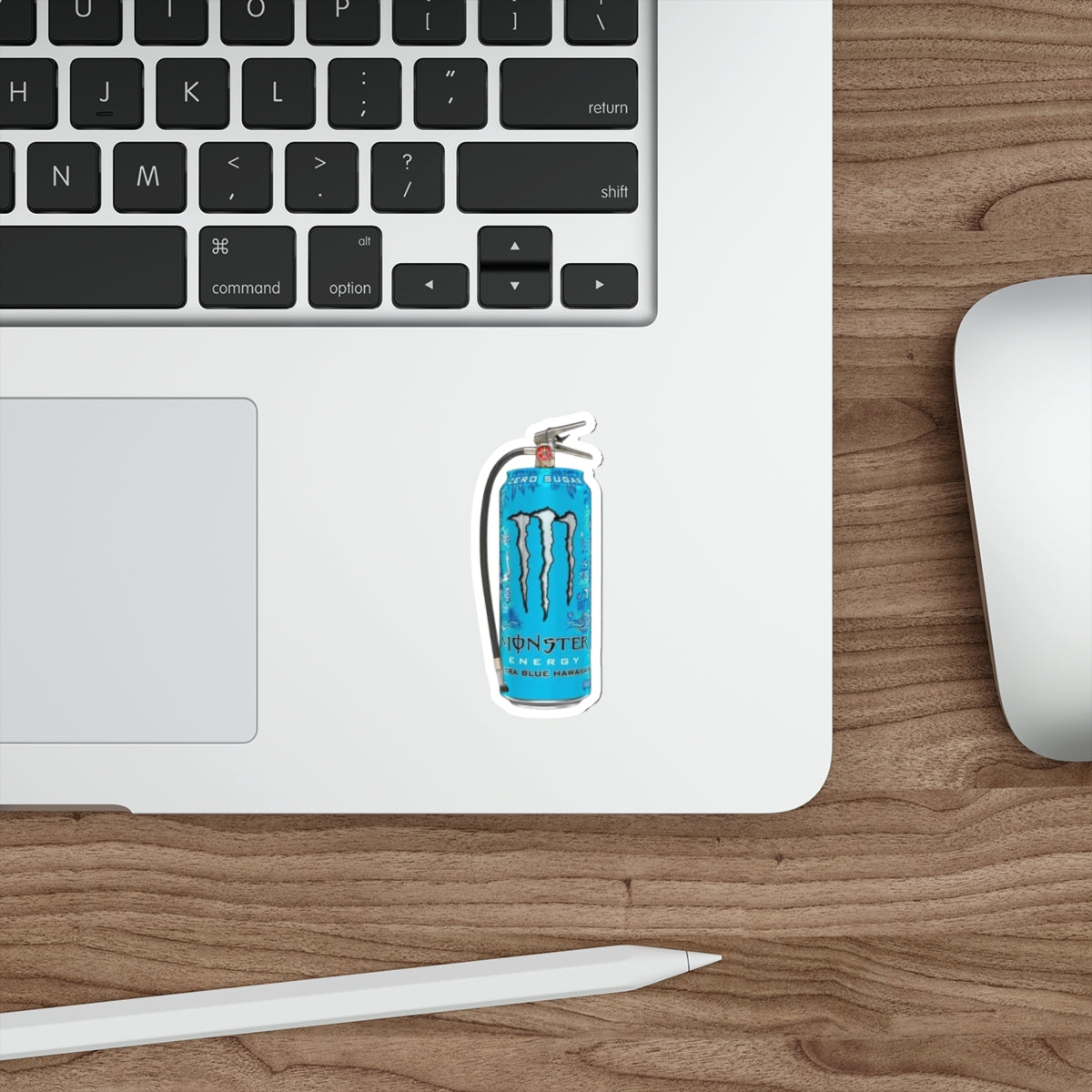 Monster Blue Hawaiian water Can Die-Cut Stickers