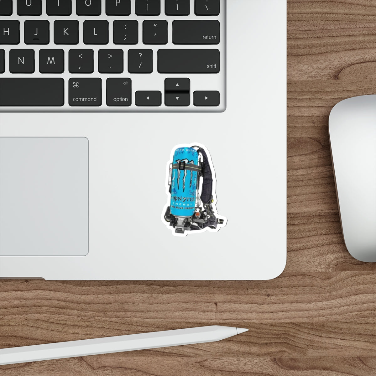 Monster Blue Hawaiian Scott wire Die-Cut Stickers