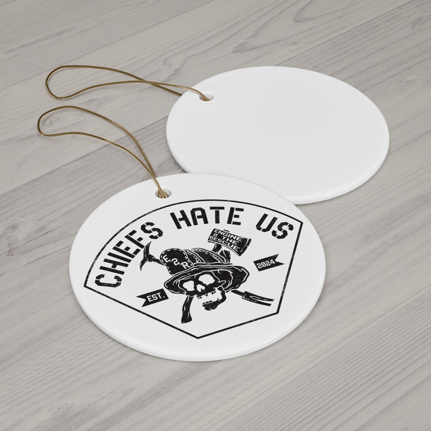 Chiefs Hate Us Ceramic Ornament
