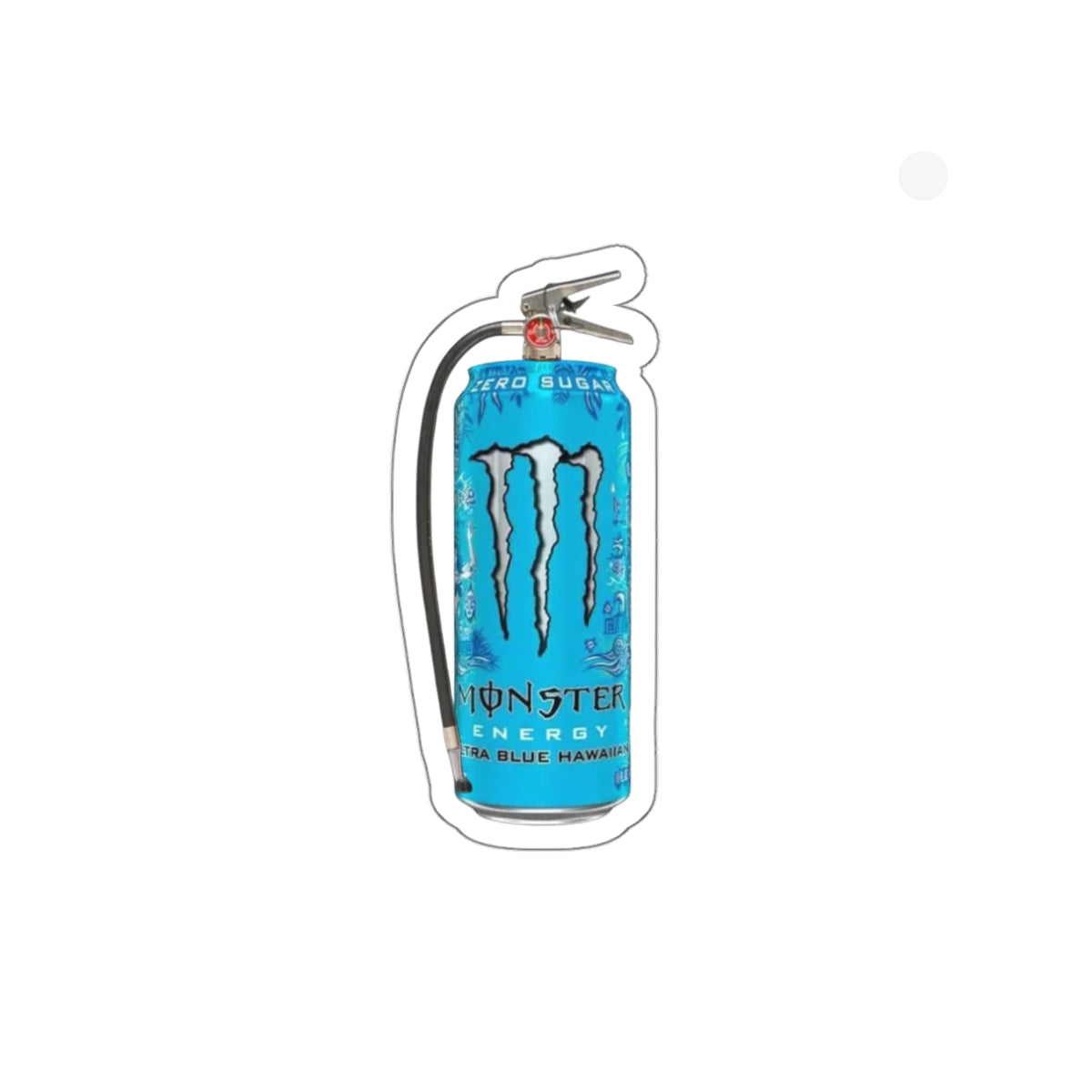 Monster Blue Hawaiian water Can Die-Cut Stickers