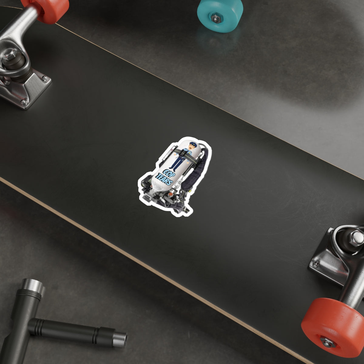 "Cop Tears" Scott Wire  Sticker