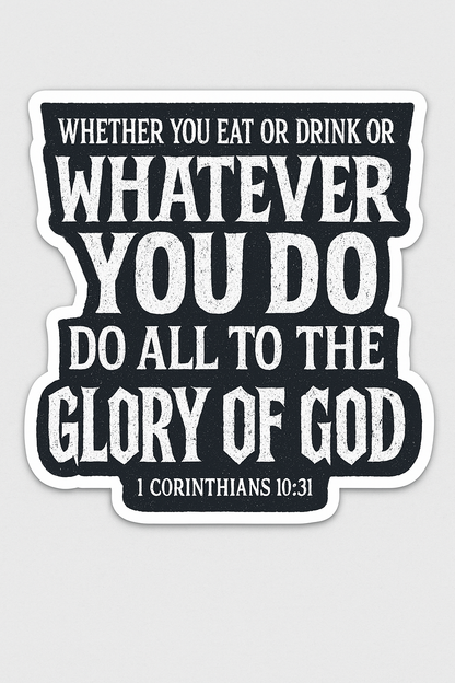 1 Corinthians 10:31