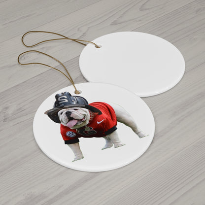 UGA Ceramic Ornament