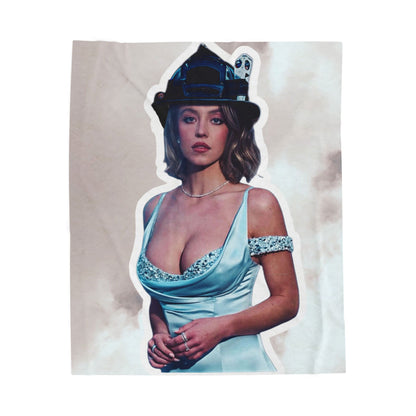 Sweeney clouds  Velveteen Plush Blanket