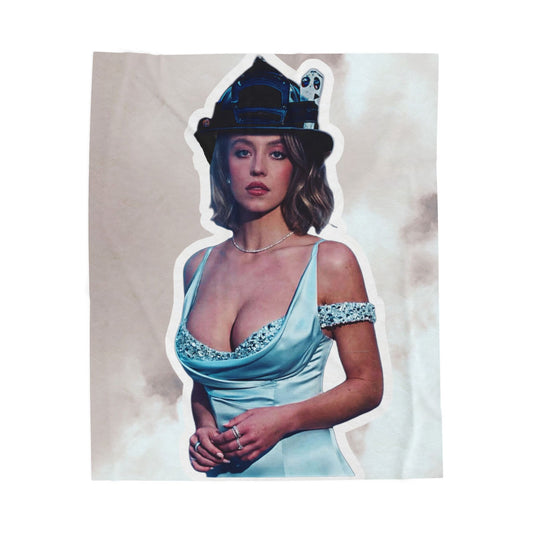 Sweeney clouds  Velveteen Plush Blanket