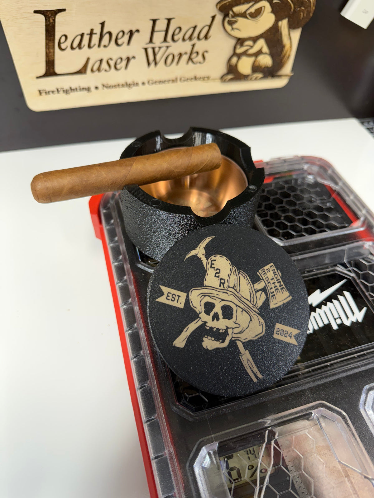 Engine2The Rescue 3D printed Humidor Milwaukee Slim Packout - 3D printed insert