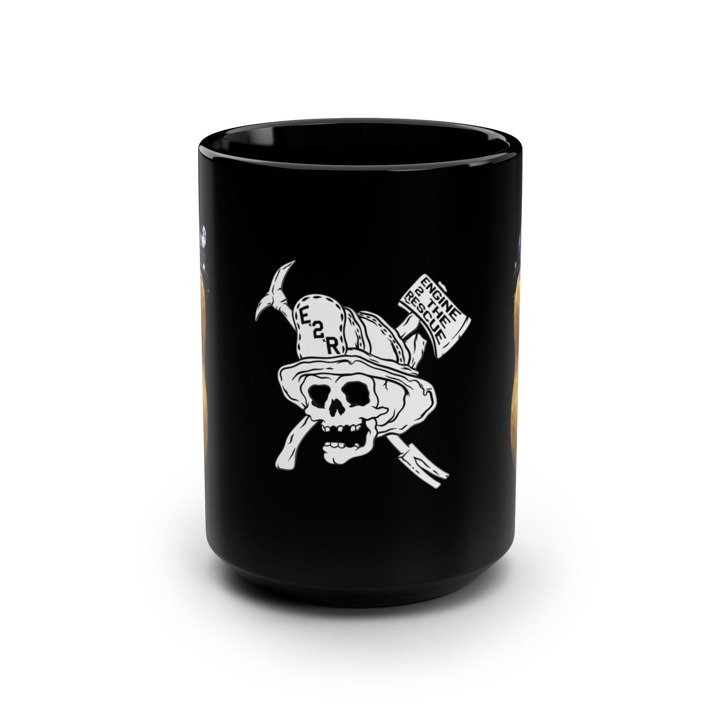 Burnt peanut Black Mug, 15oz