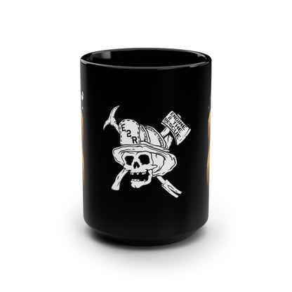 Burnt peanut Black Mug, 15oz