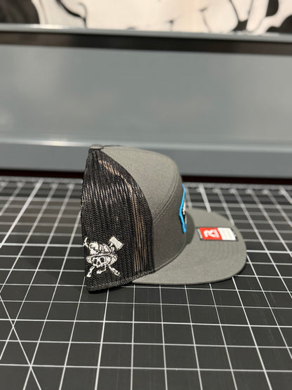 Support Your Local Rescue Co. Charcoal and Black R168 7 panel