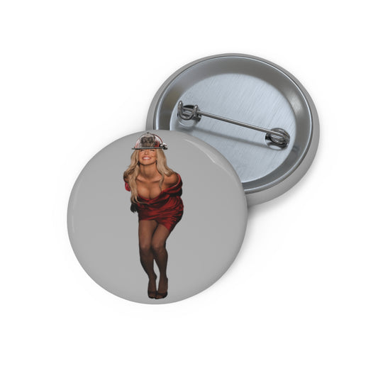 Red Dress Button