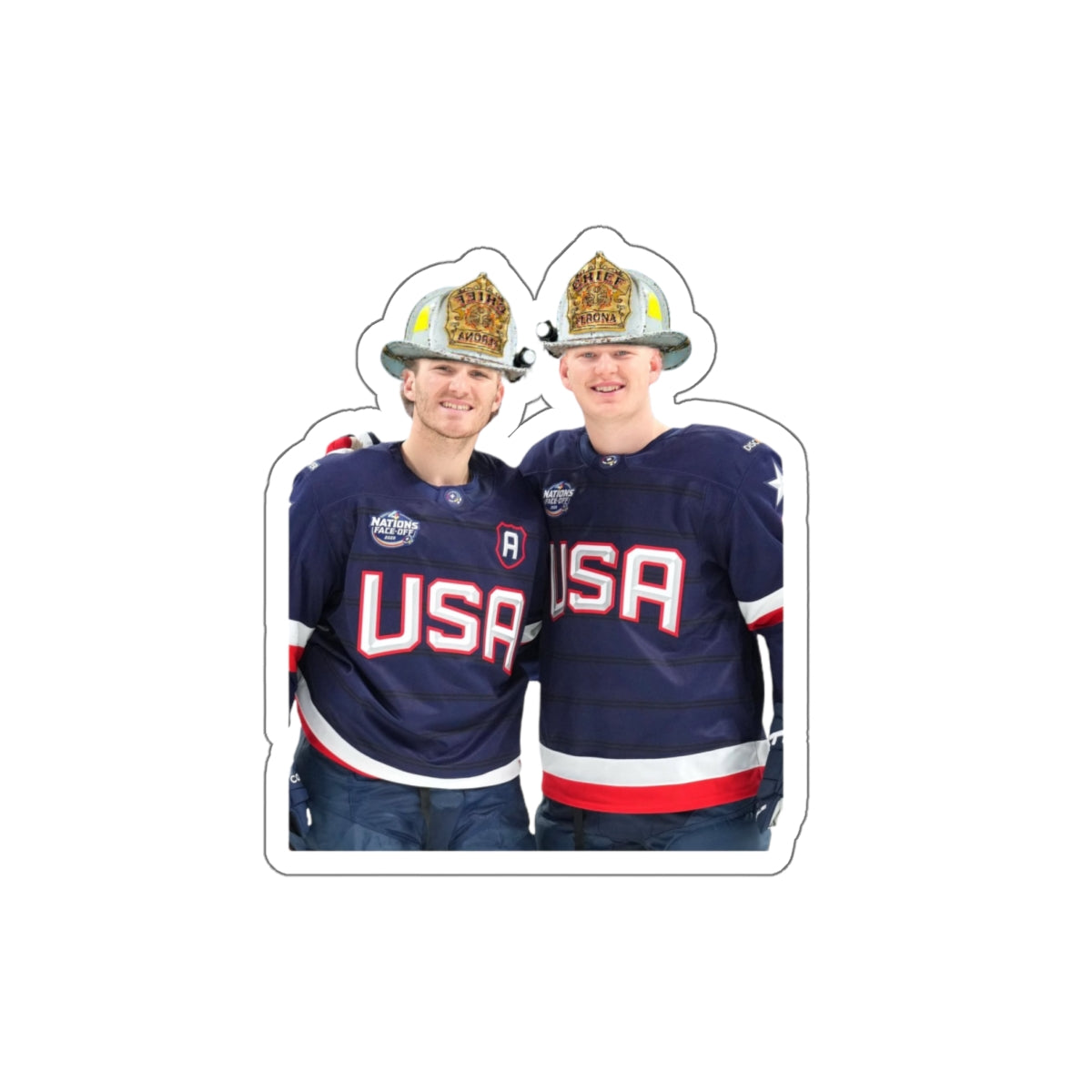 Brady & Matthew USA HOCKEY Die-Cut Stickers