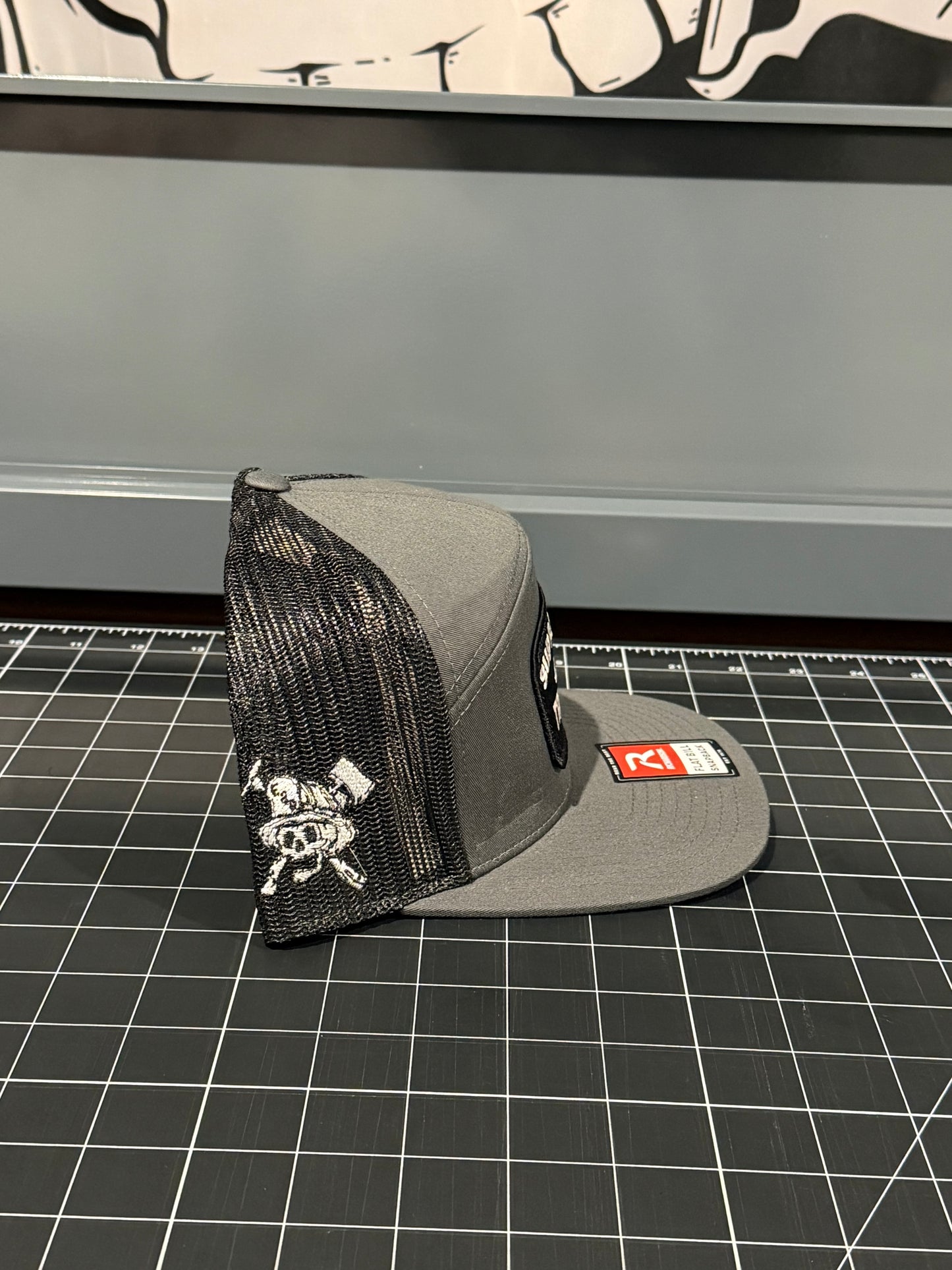 Support your Local Truck Co. Charcoal & black R168 7 Panel
