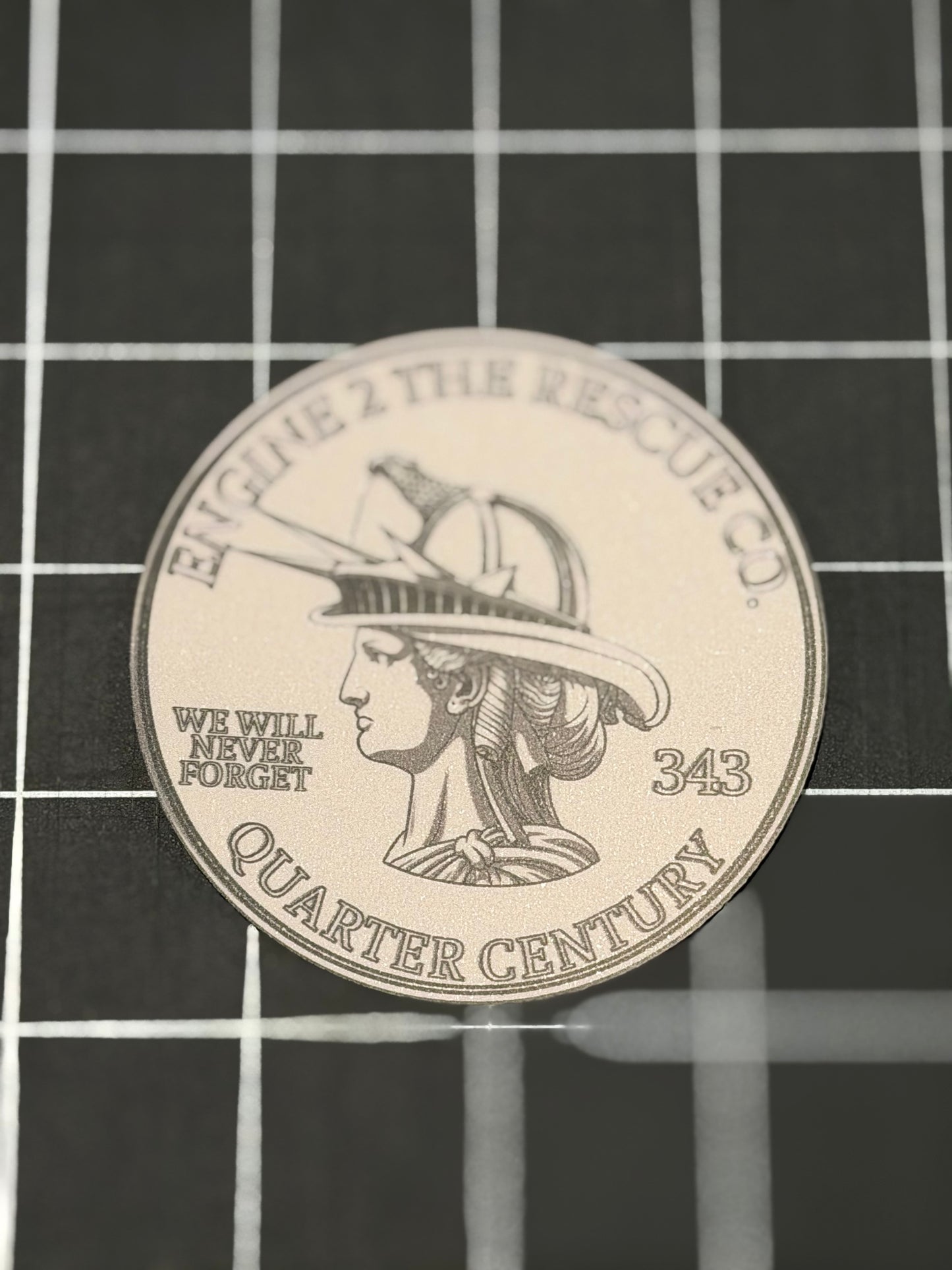 Lady liberty coin sticker