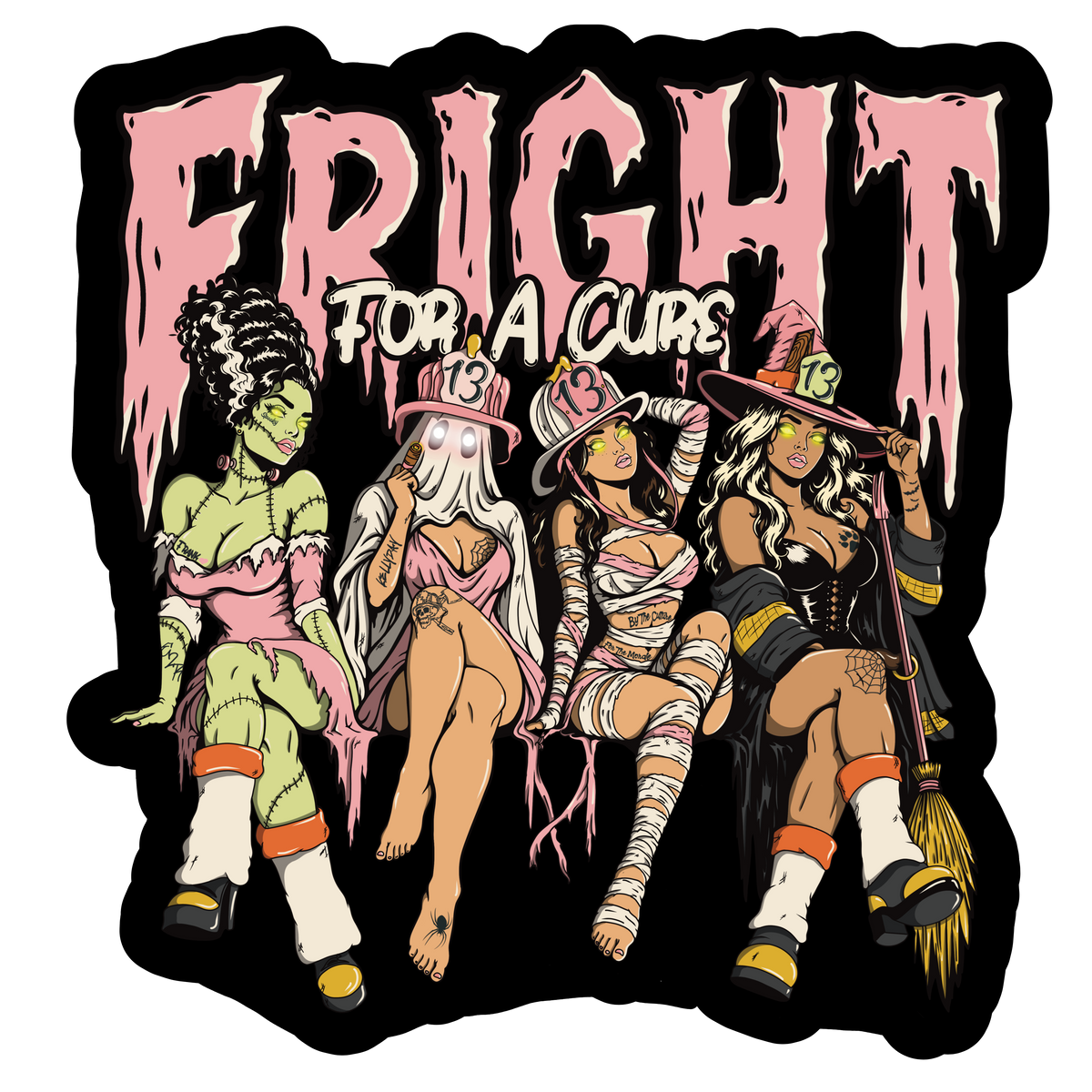 Fright for a cure sticker pack