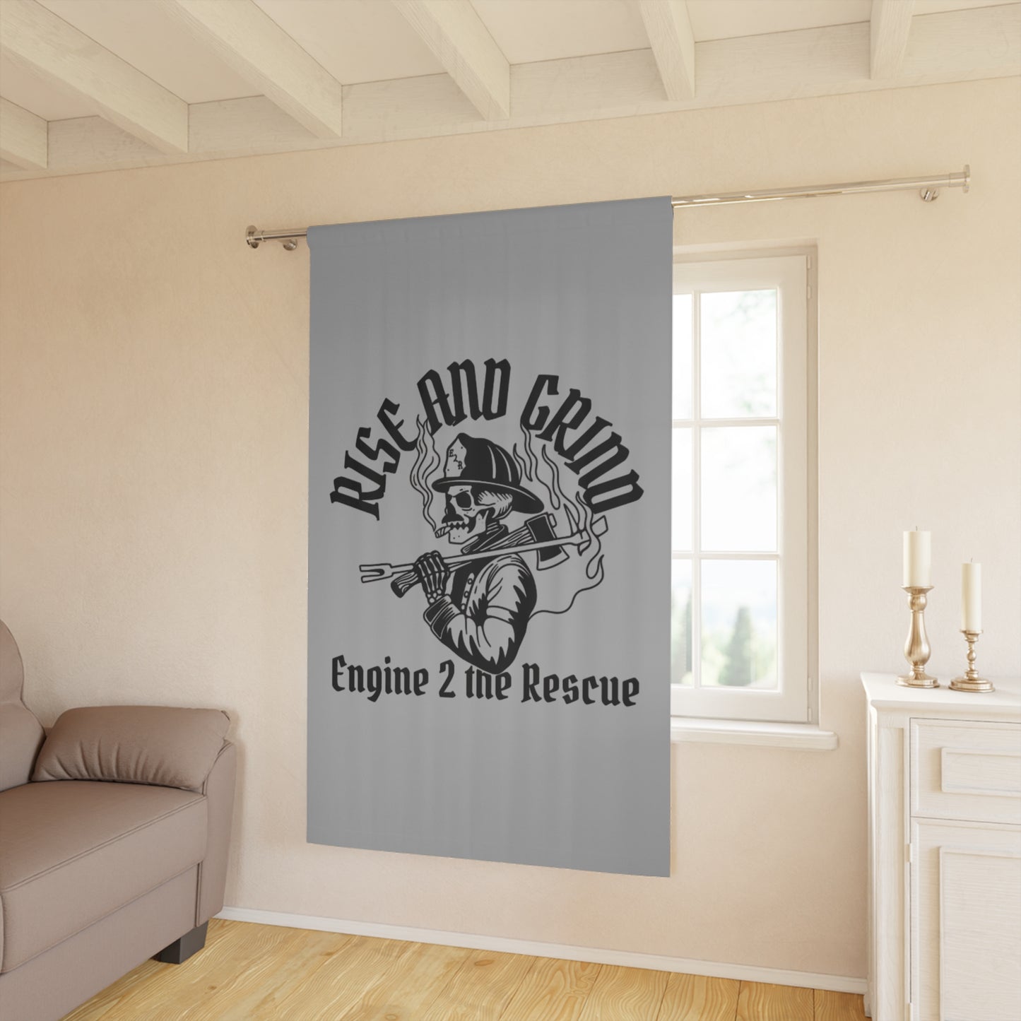Rise And Grind Curtain (1 Piece)