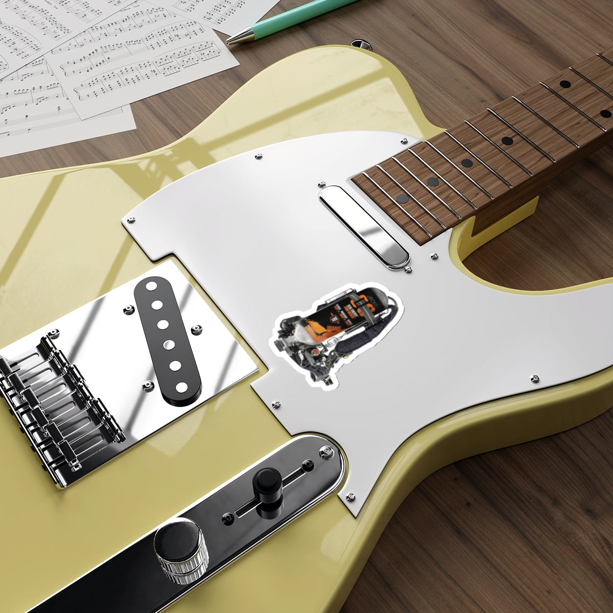 Orange Jocko Scott Wire Sticker