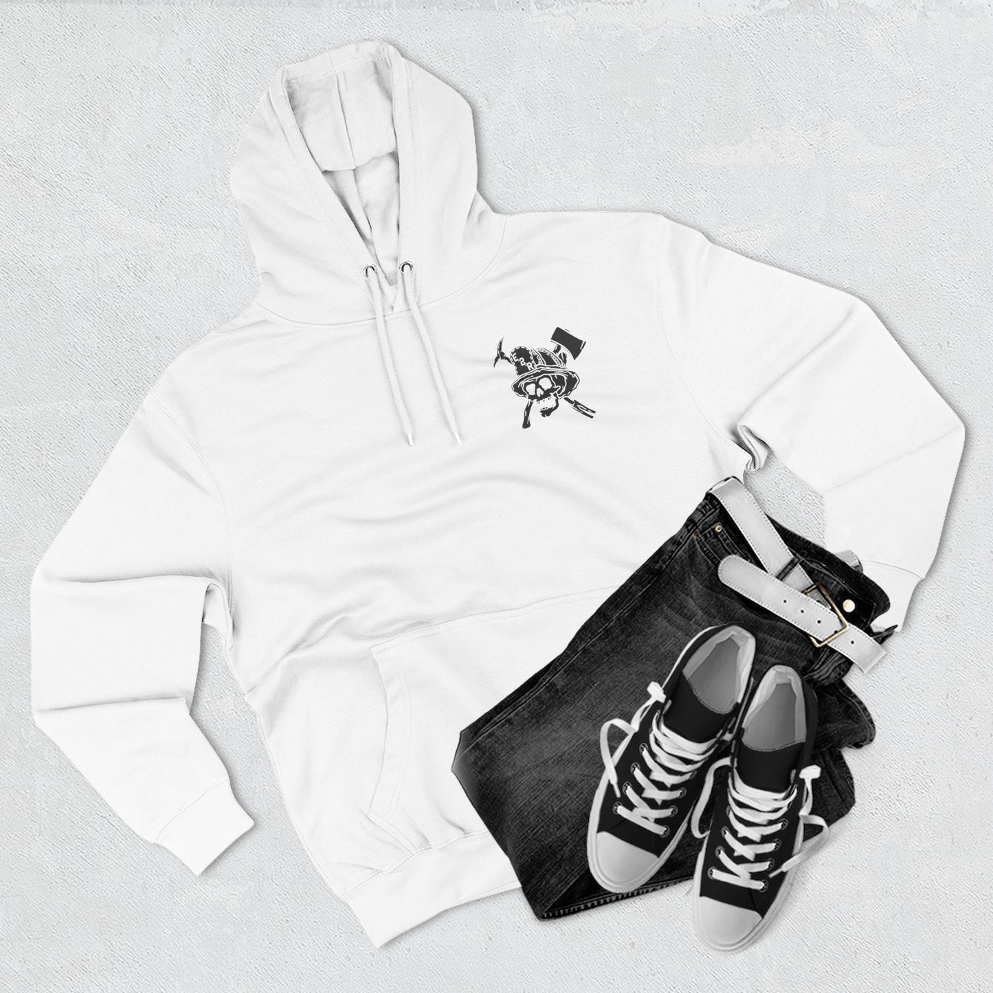 Rescue Co. Three-Panel Fleece Hoodie