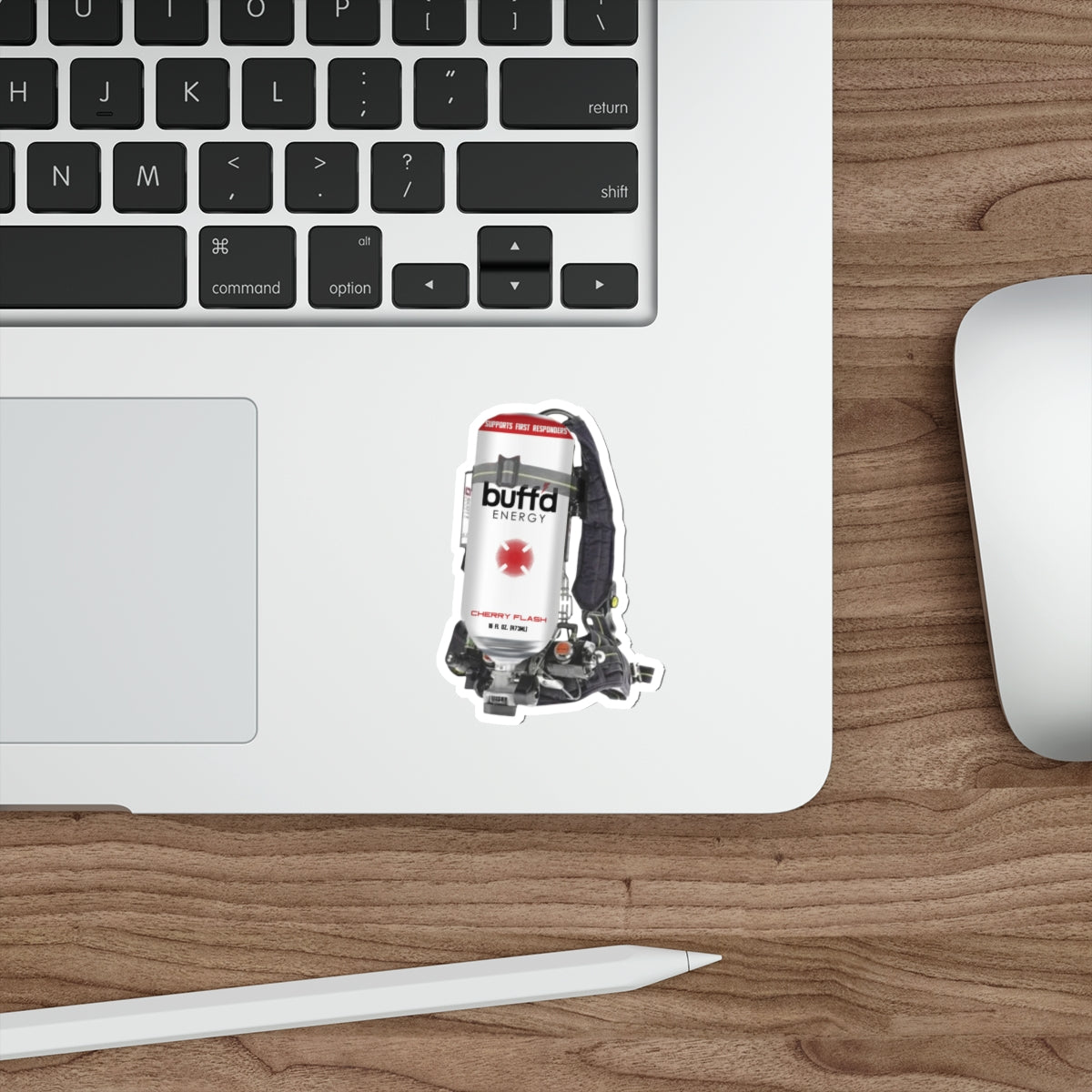 buff'd Cherry Flash Scott Pack Sticker