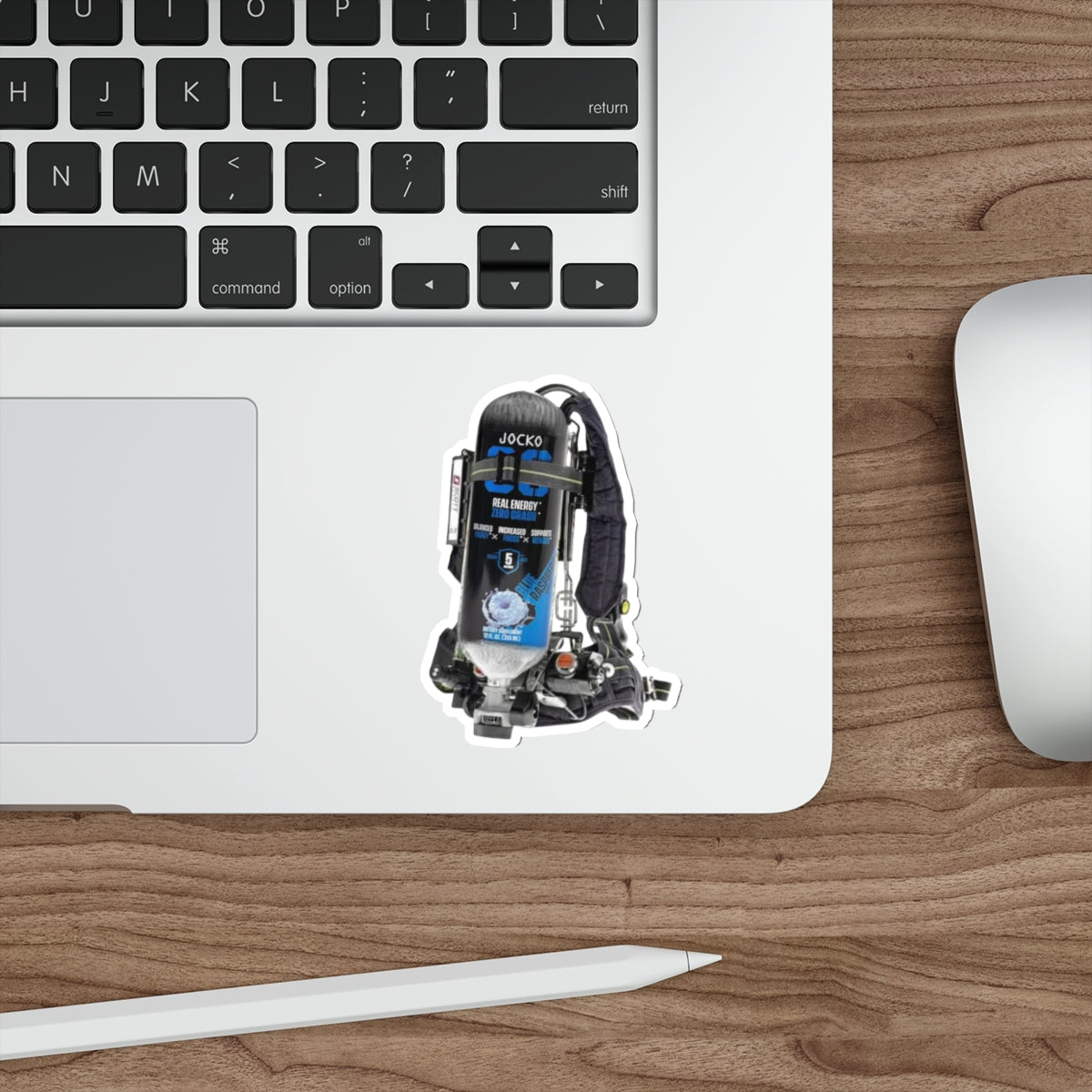 Blue Raspberry Jocko Scott Wire  Sticker