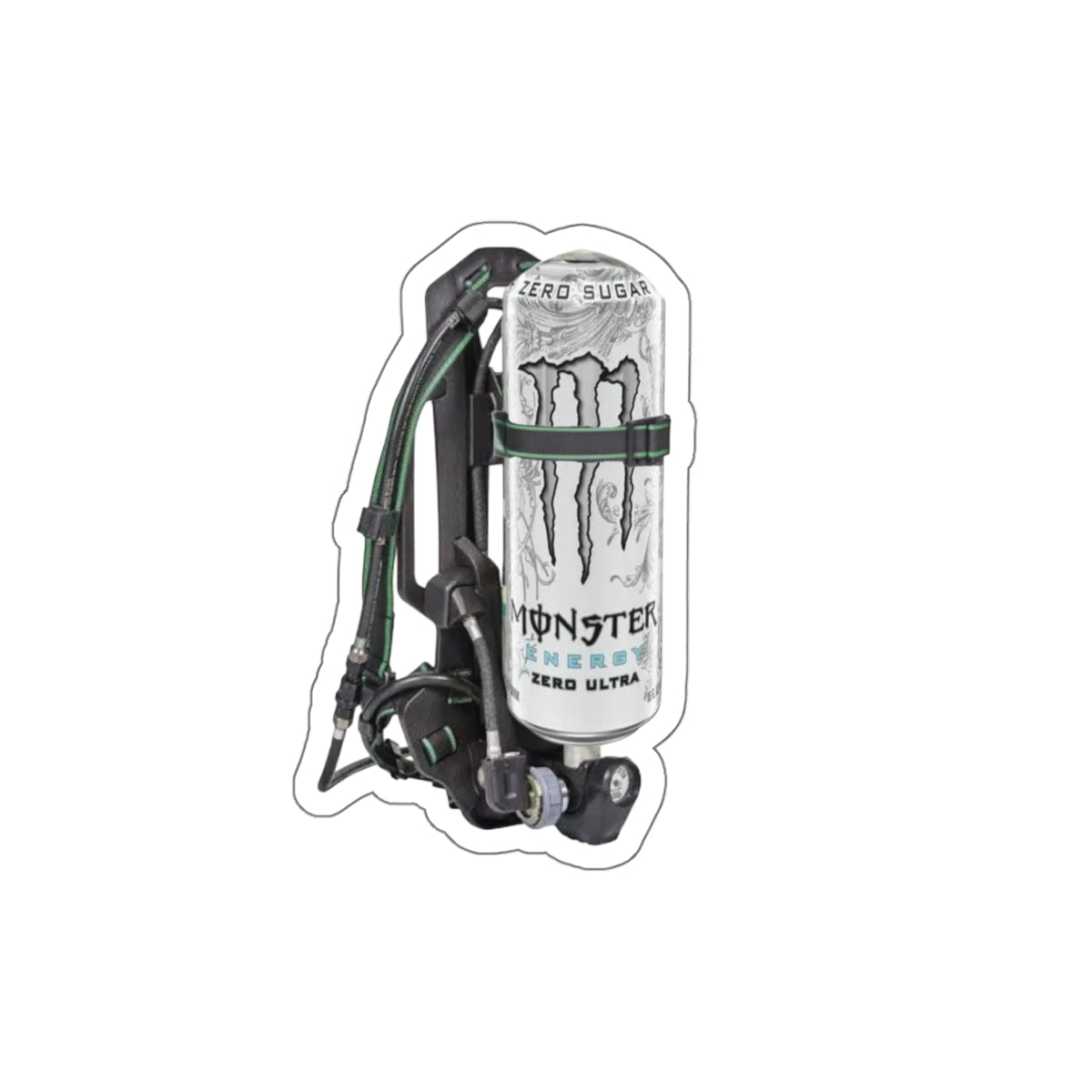White Monster MSA Pack Sticker