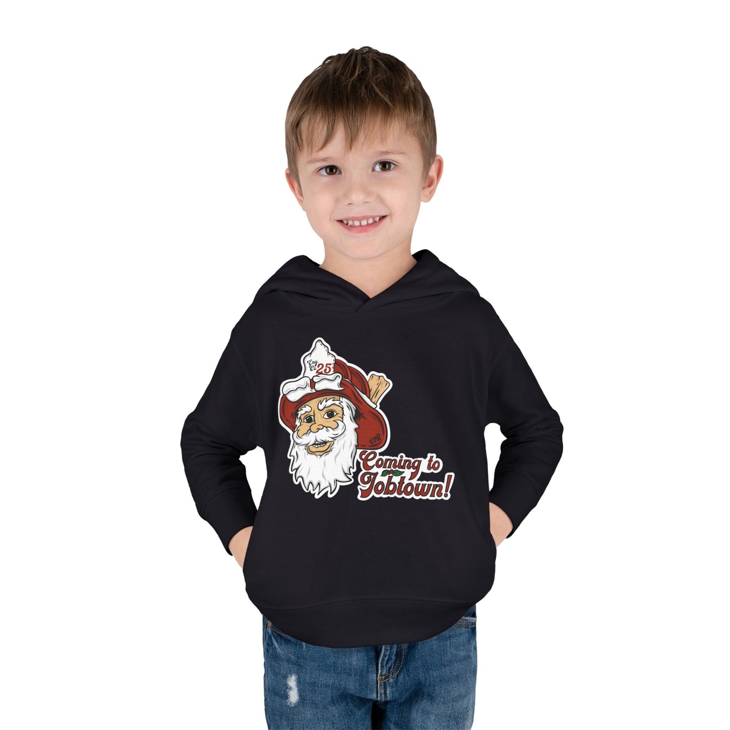 Coming to job town Toddler Pullover Fleece Hoodie