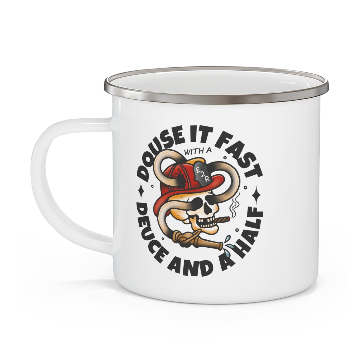 Deuce and a Half Enamel Camping Mug