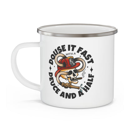 Deuce and a Half Enamel Camping Mug