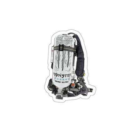 White Monster Scott Wire Die-Cut Stickers