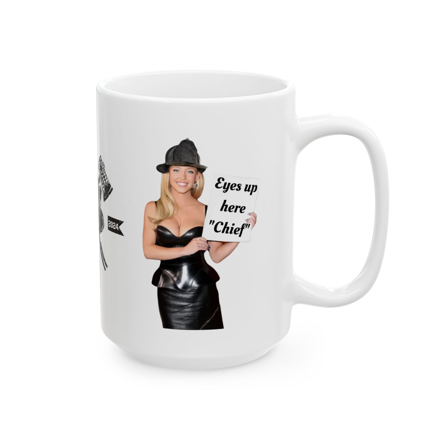 Eyes up here Chief Ceramic Mug, (11oz, 15oz)